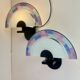 Pair of Post-Modern Murano Wall Sconces By Zonca, 1980s