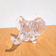 Vide-poche éléphant en cristal de Vannes années 60/70