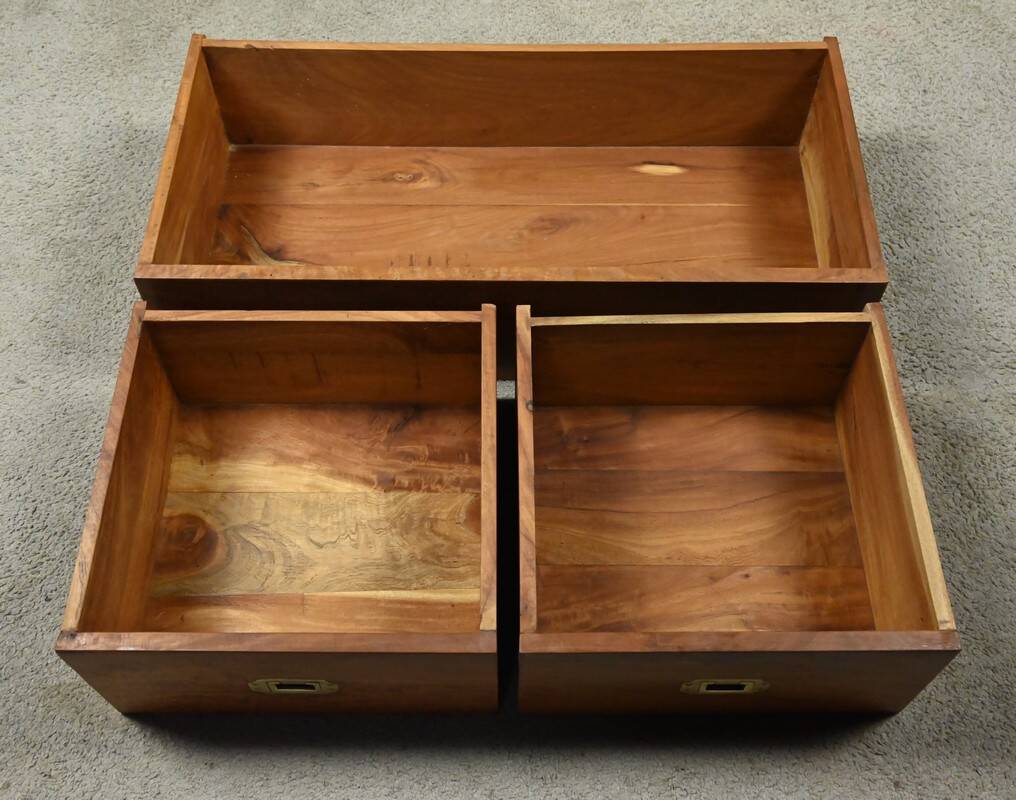 Marine commode in solid mahogany, India – 20th century