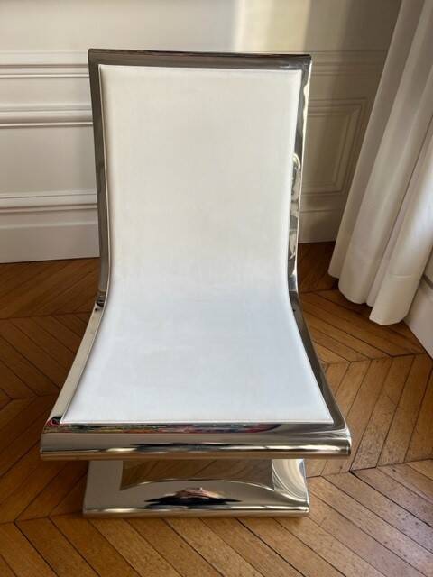Fauteuil inox X Megaron Studio