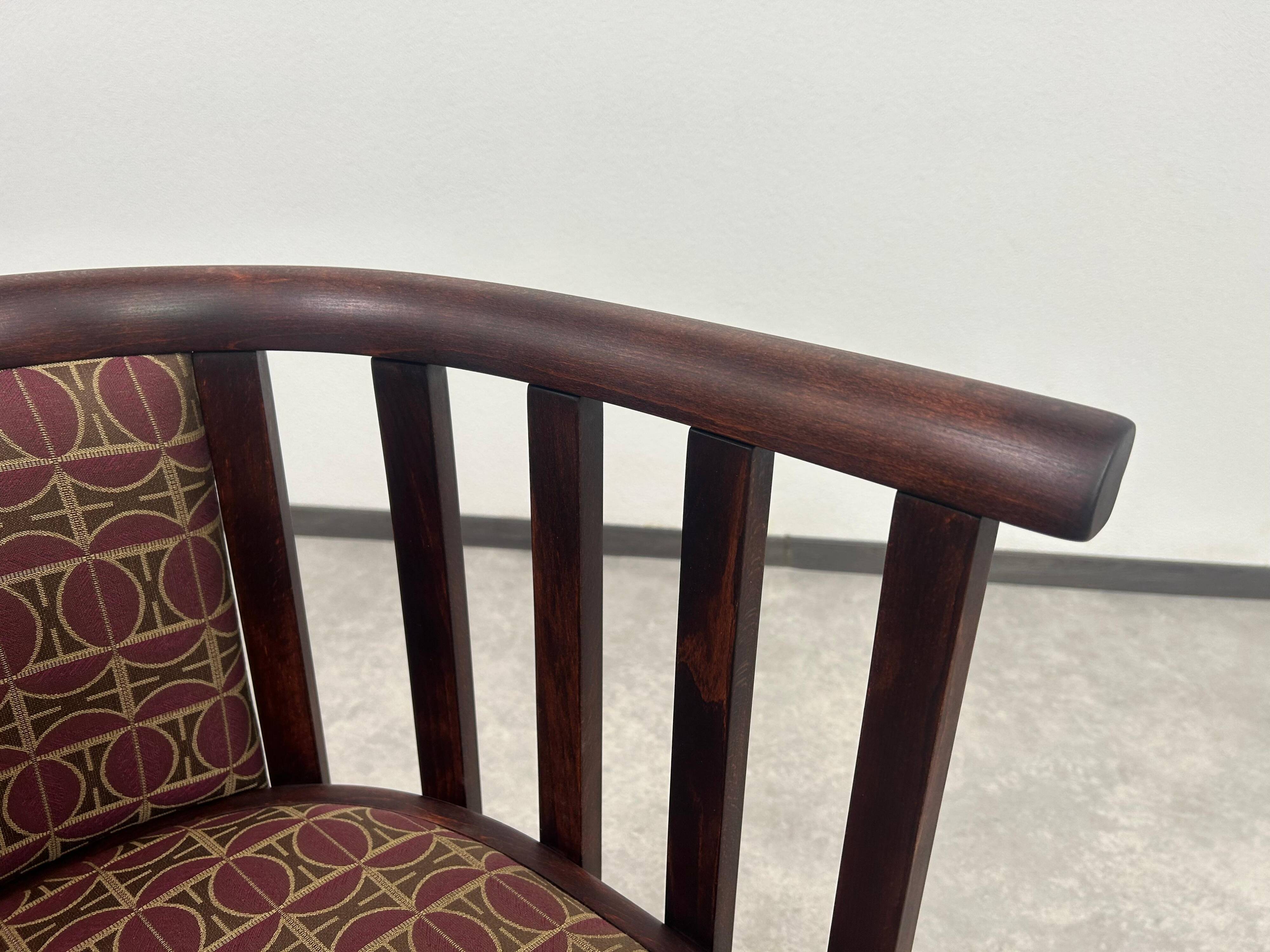 Secession Fledermaus armchairs by Josef Hoffmann