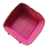 Basket in pink wicker