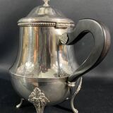Théière en métal argenté ercuis décor frise de rang perles style louis xvi