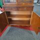 Vitrine placage acajou