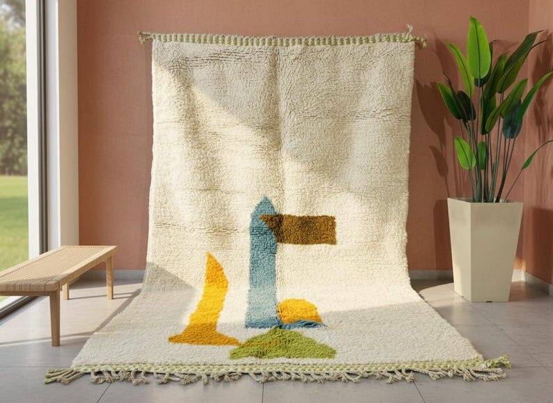 Authentic handwoven Beni Ourain rug, size 1.5/2.5 m.