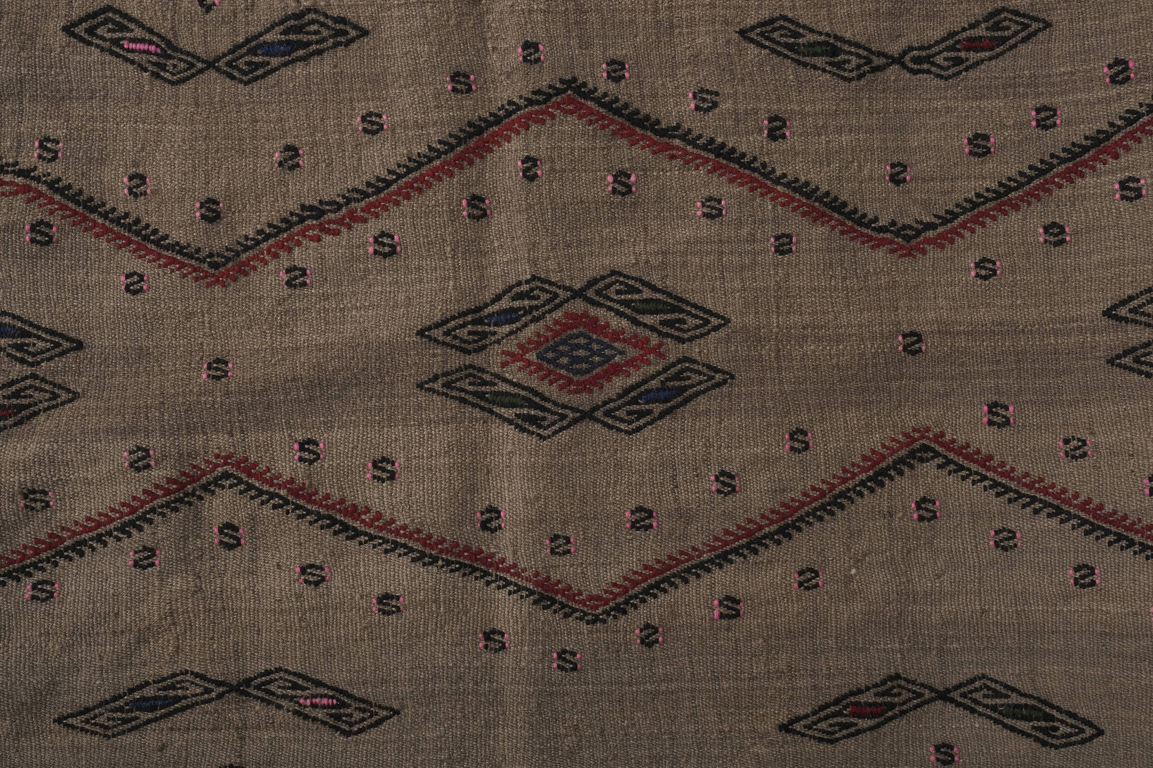 Vintage Turkish Oushak Handwoven Rug 55x376 cm