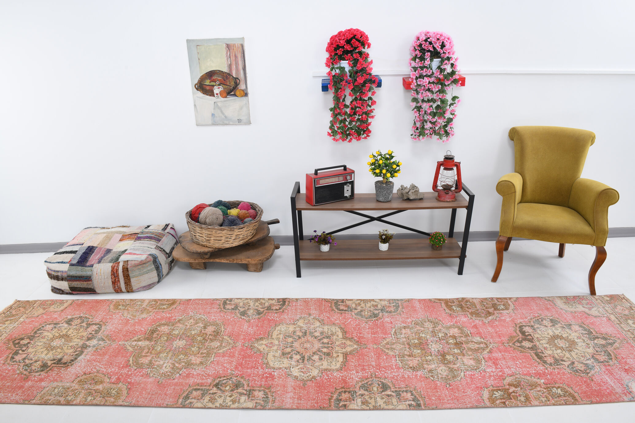 3x12 Türkish Vintage Runner Rug, 3x12 Vintage Runner, 402x91Cm FREE SHIPPING