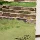 Vintage turret watercolor signed
