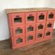 Former craft furniture with seed grocery drawers early 20th patinated