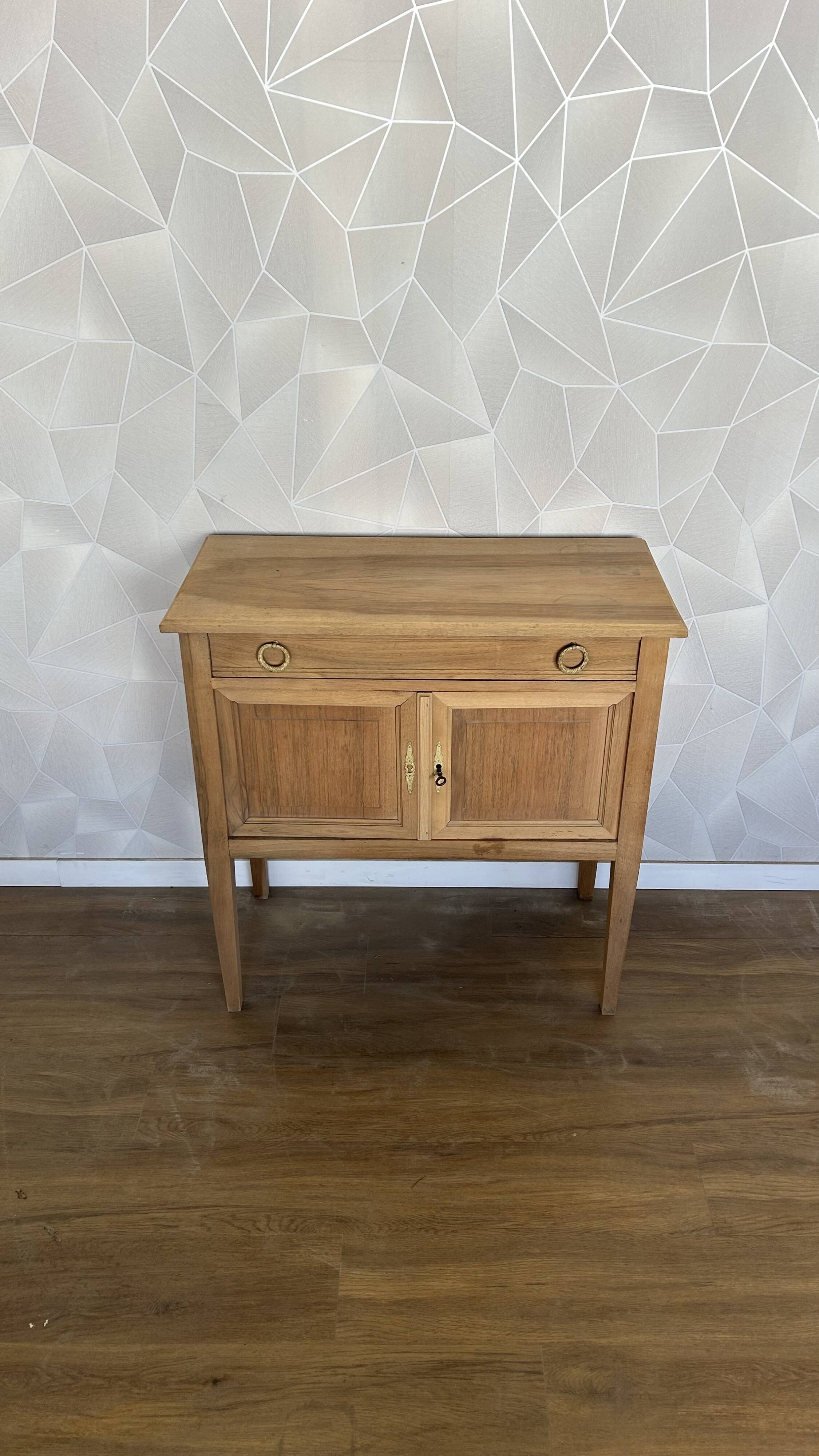 Vintage airbrushed console side table