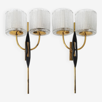 Pair of vintage Arlus wall lights 1950