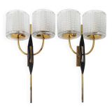 Pair of vintage Arlus wall lights 1950