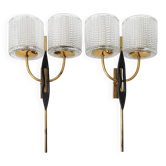 Pair of vintage Arlus wall lights 1950