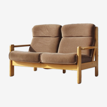 Vintage Scandinavian sofa in solid pine 50s/60s