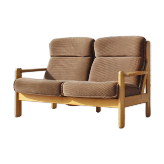 Vintage Scandinavian sofa in solid pine 50s/60s