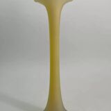 Vase vintage en pâte de verre jaune