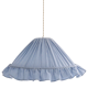 Conical suspension with fine stripes and Emilia "marina" shade.