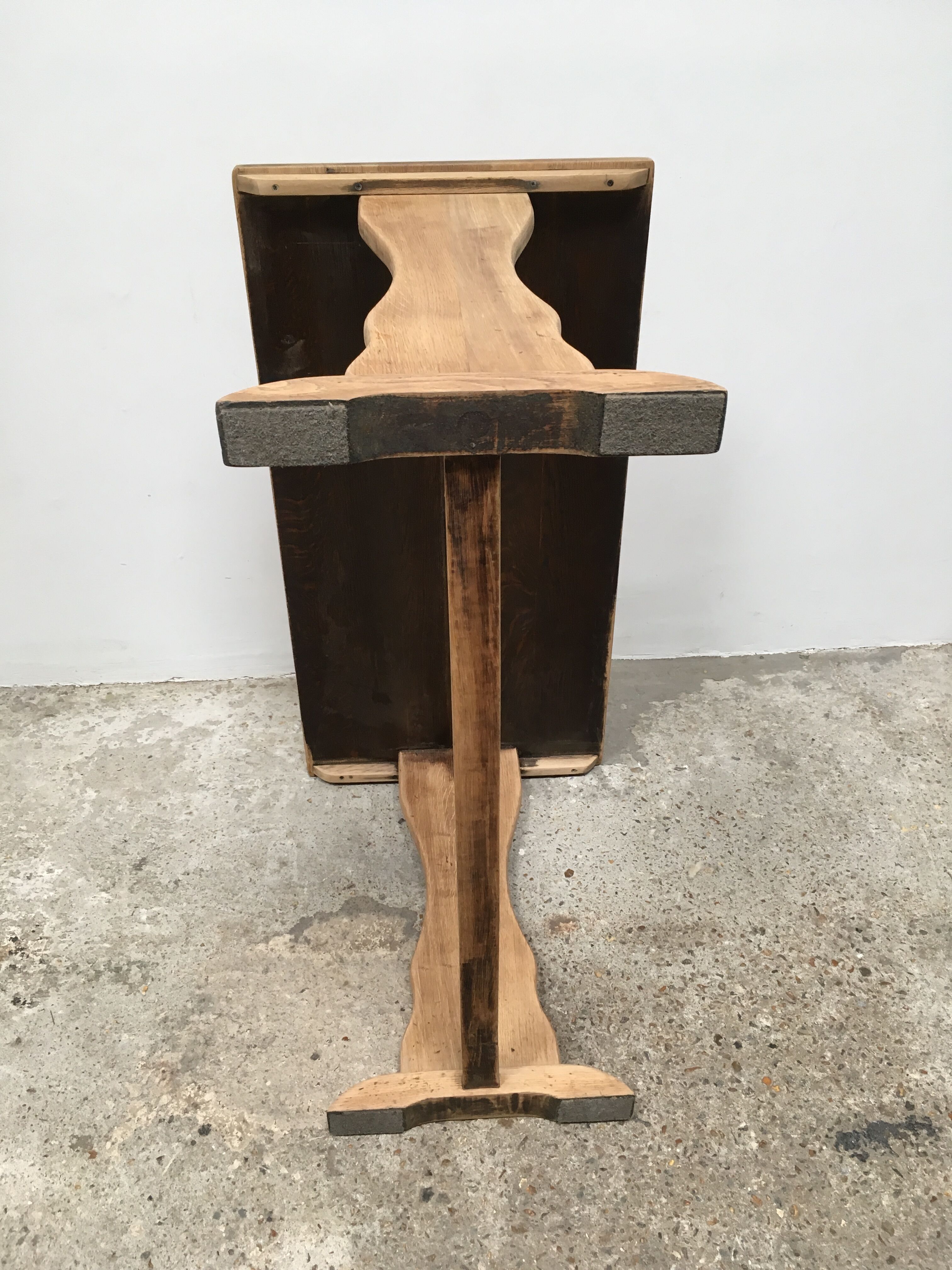 Table rustic Bistro in oak