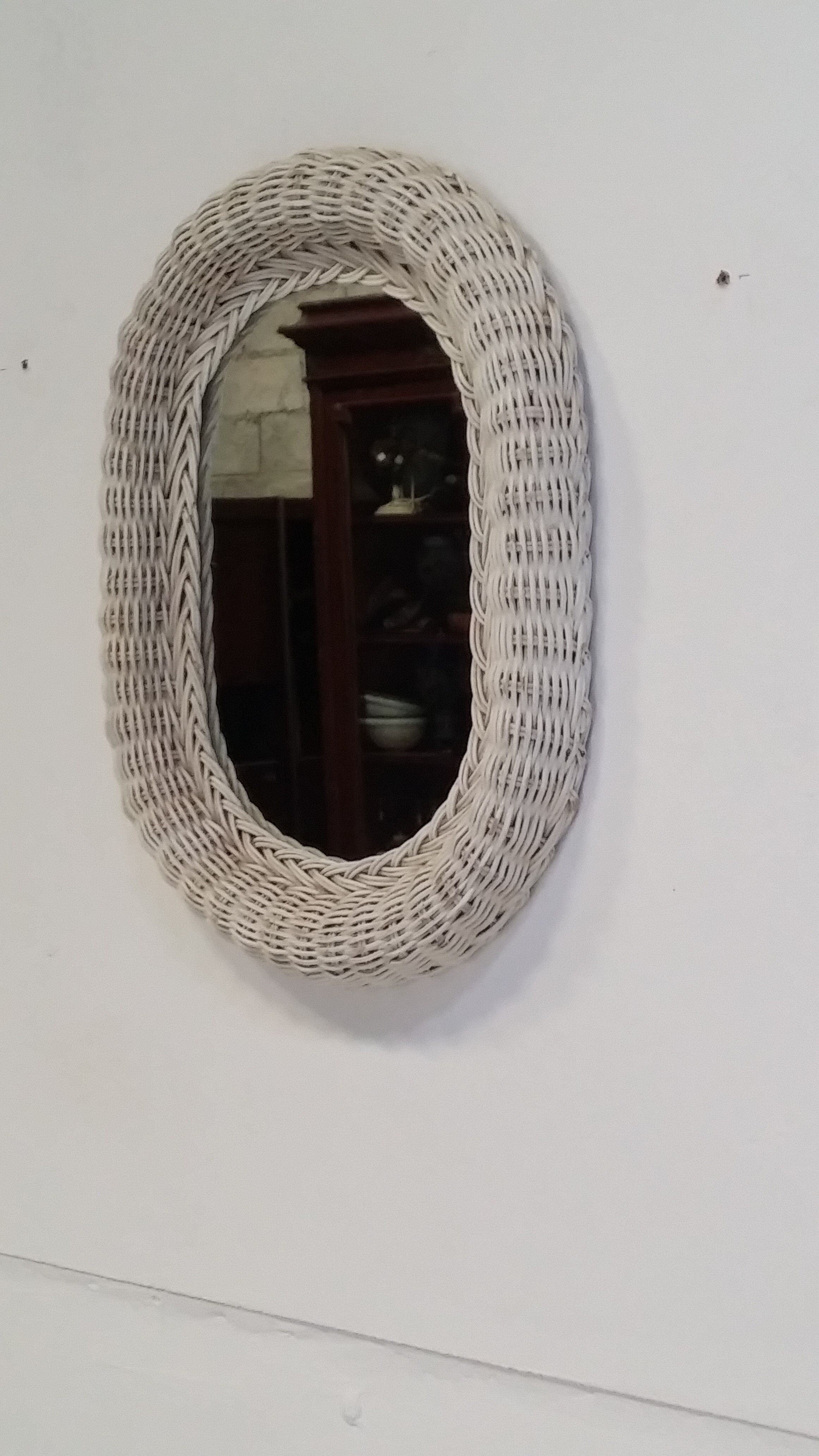 60-year rattan mirror