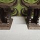 Paire de tabourets africains en bois sculpté  art tribal
