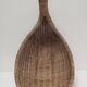 Zoomorphic basket bird, wicker braided vintage