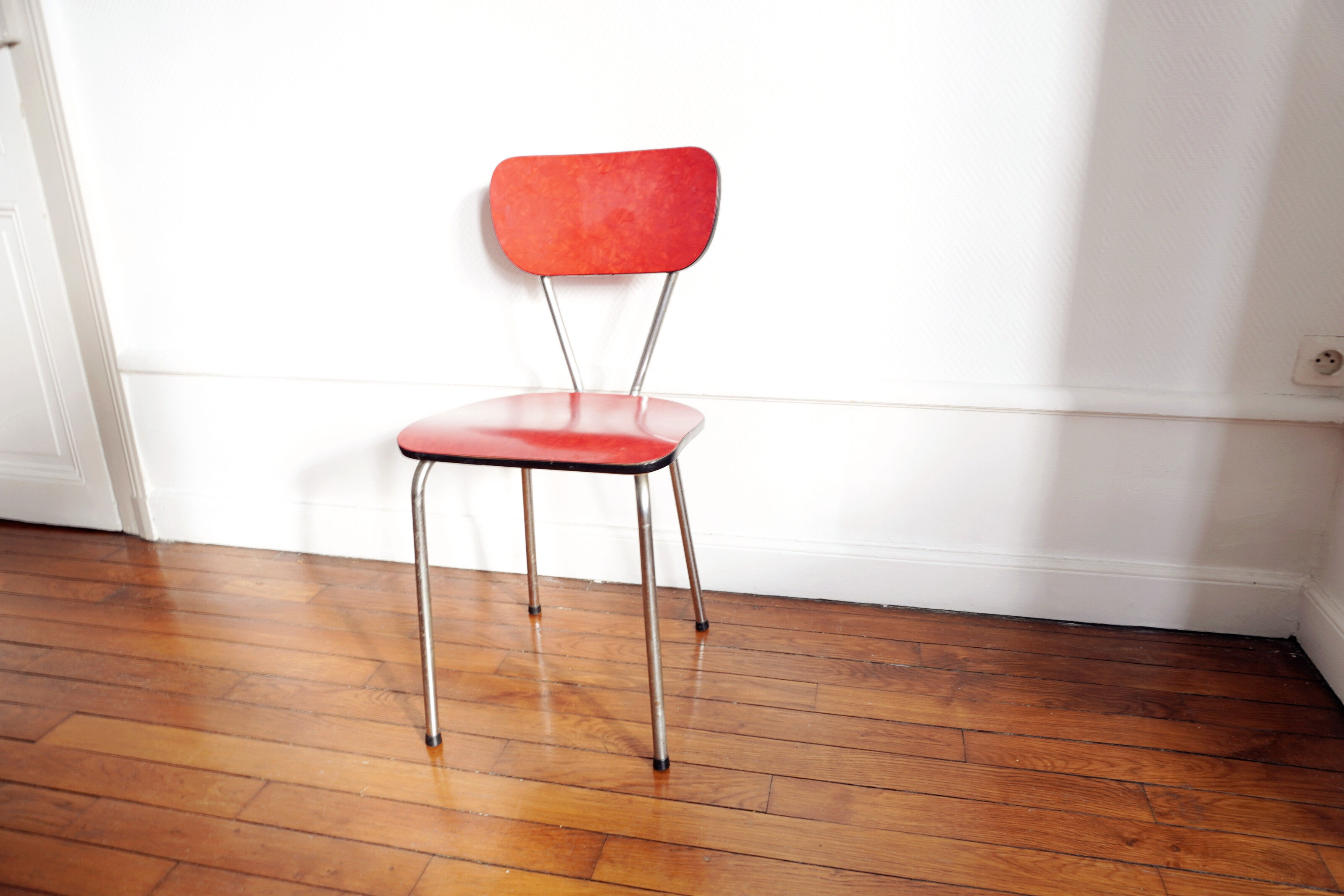 Red chair formica
