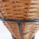 Panier en métal et osier, 1960