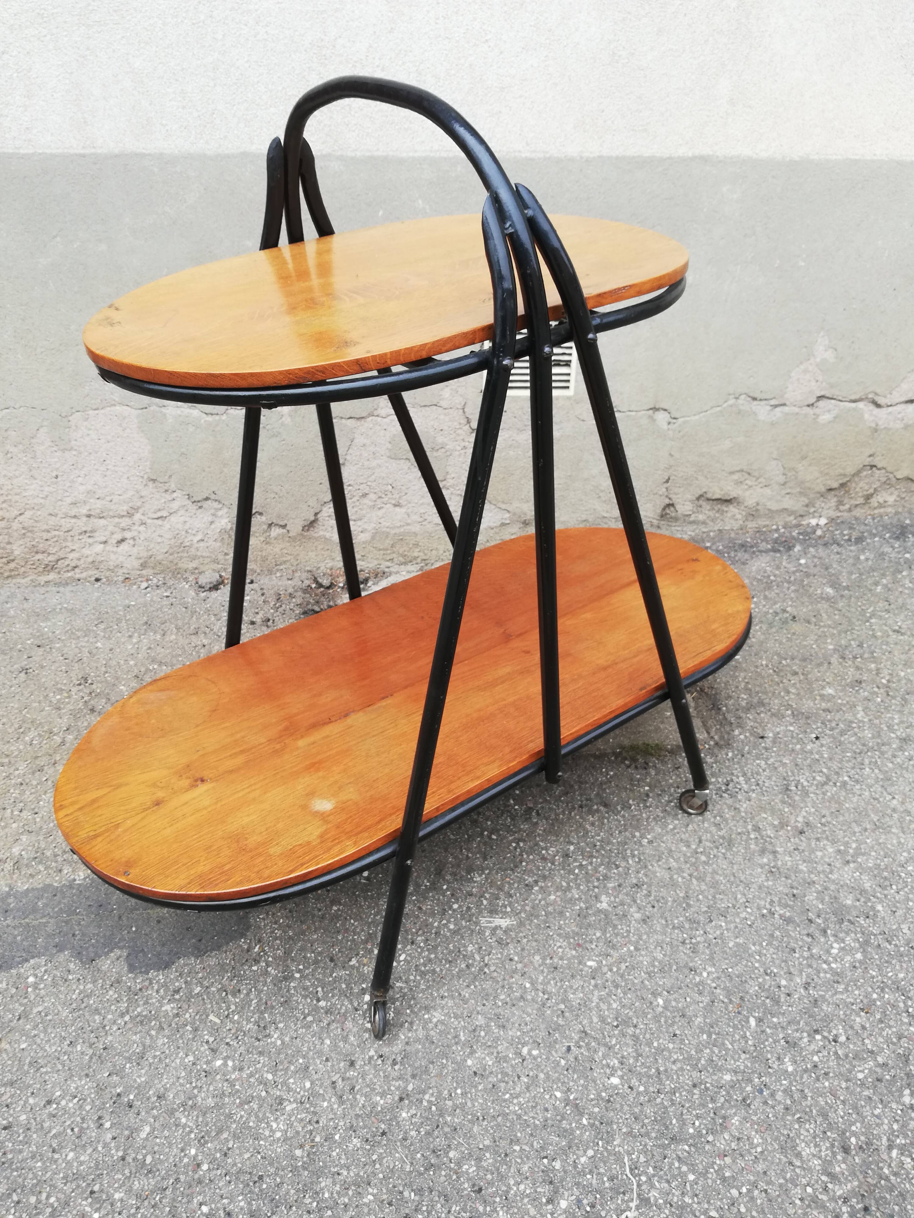 Service vintage oval trays