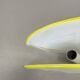 Minimalist White and Yellow Murano Glass Table Lamp by De Majo, Italy 1970s