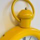 Horloge murale métal et verre années 80