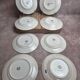 Set of 8 dessert plates Saint-Amand Hamage model Marceau – antique earthenware