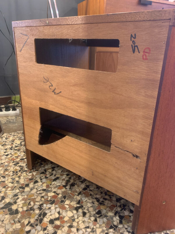 Meuble d’angle bas en teck Nathan Furniture