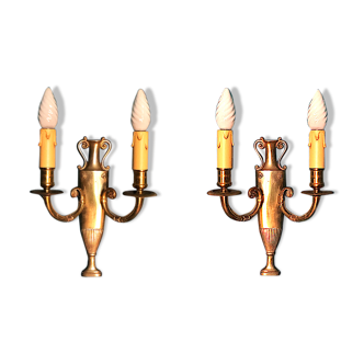 Pair of applies Bronze directory