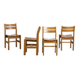 Set of four Maison Regain chairs for Les Arcs, circa 1970