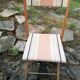 Antique folding chair, from the era of Chilean deck chairs.