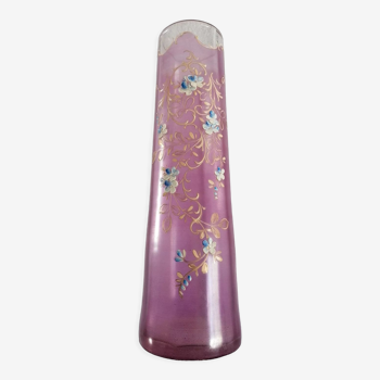 Enamelled roller vase