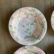 Assiettes creuses à fleurs vintage 80
