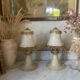 Paire de lampes de chevet en verre de Murano