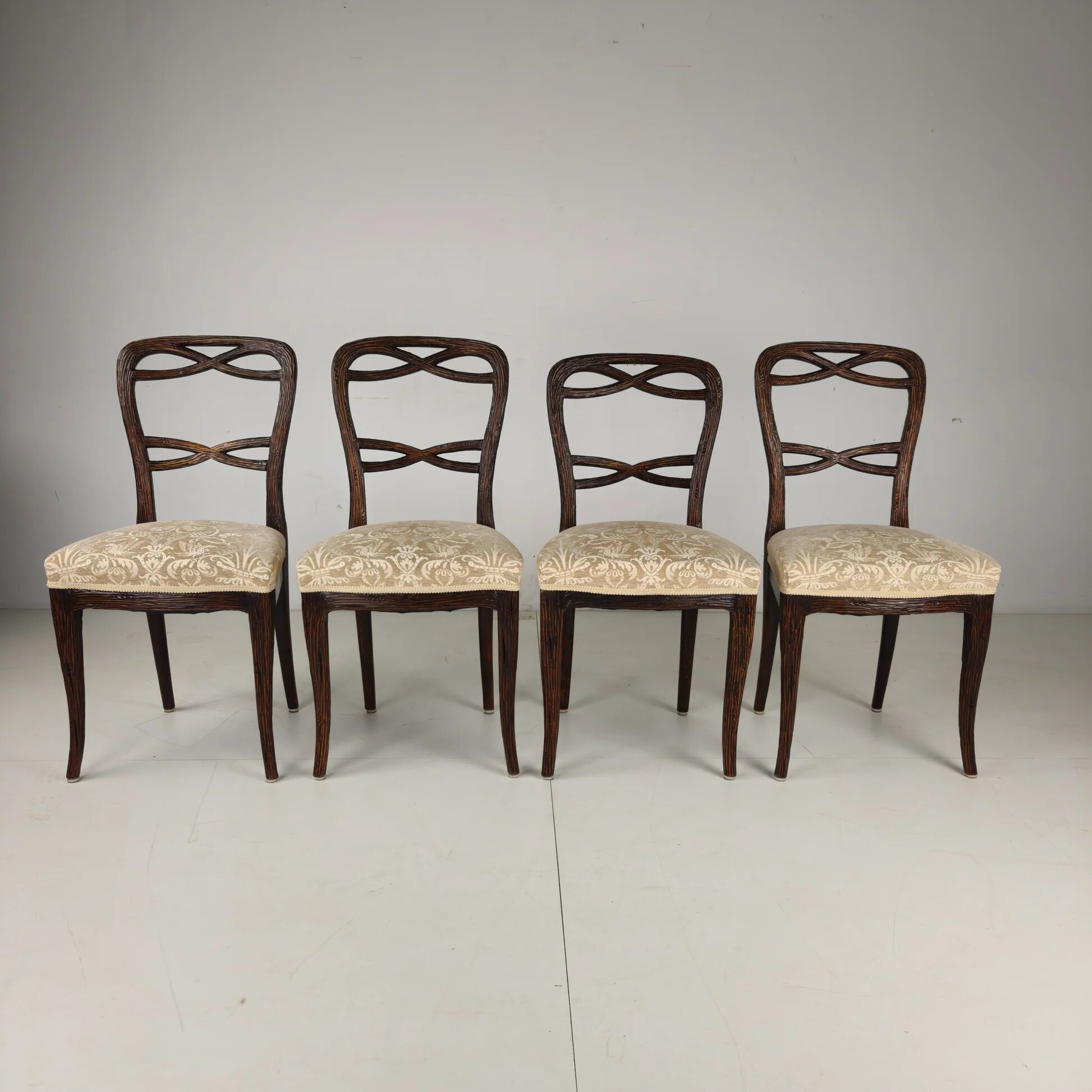 Set of four Black Forest dining chairs by Horrix