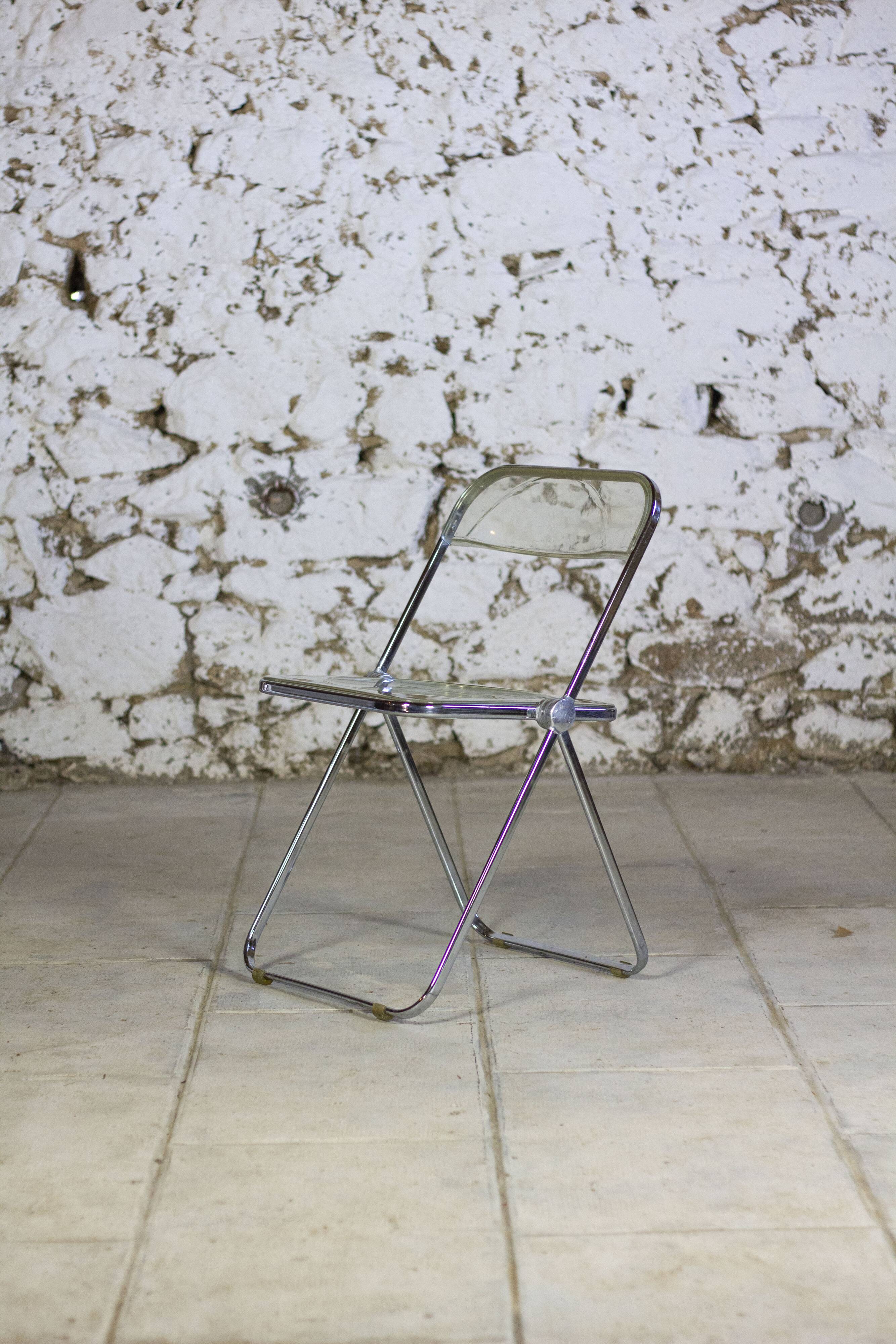 Folded chair by Giancarlo Piretti for Anonima Castelli, 1970