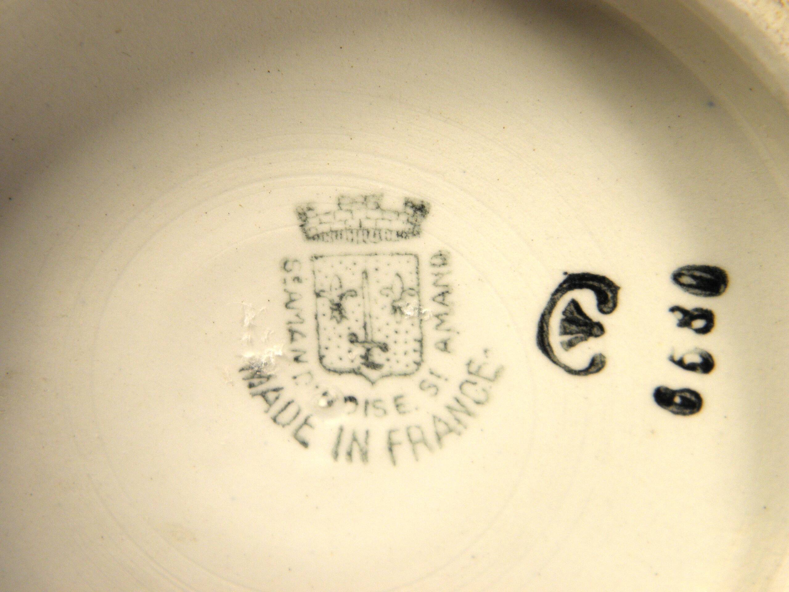 Saint amand art deco pitcher