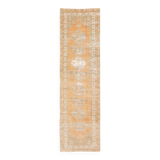 3x12 1960s antique vintage runner rug