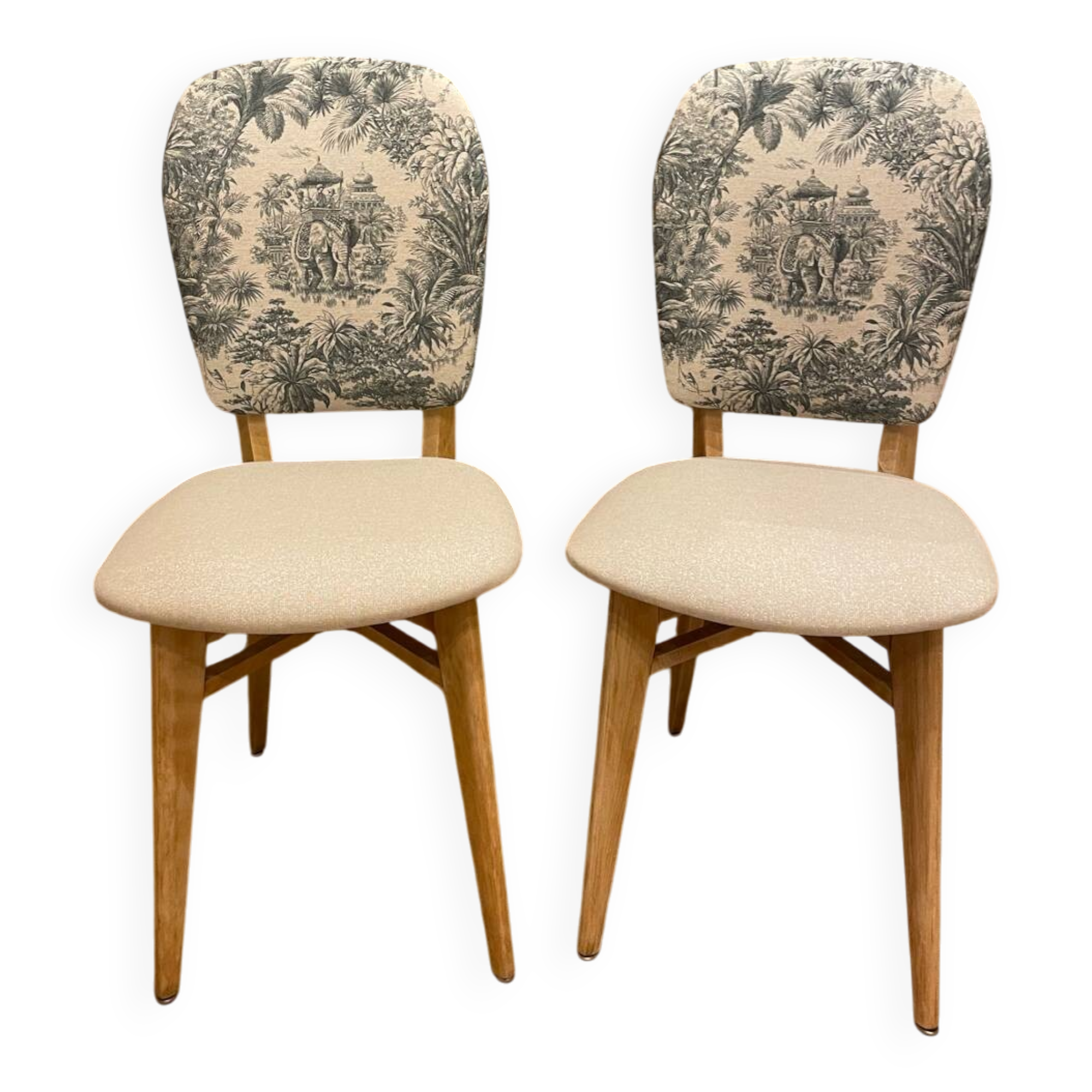 2 renovated vintage chairs from the 50s/60s.