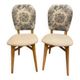 2 renovated vintage chairs from the 50s/60s.