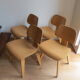 Set Of 4 Dcw Dining Chairs By Charles Eames For Vitra Plywood 1999