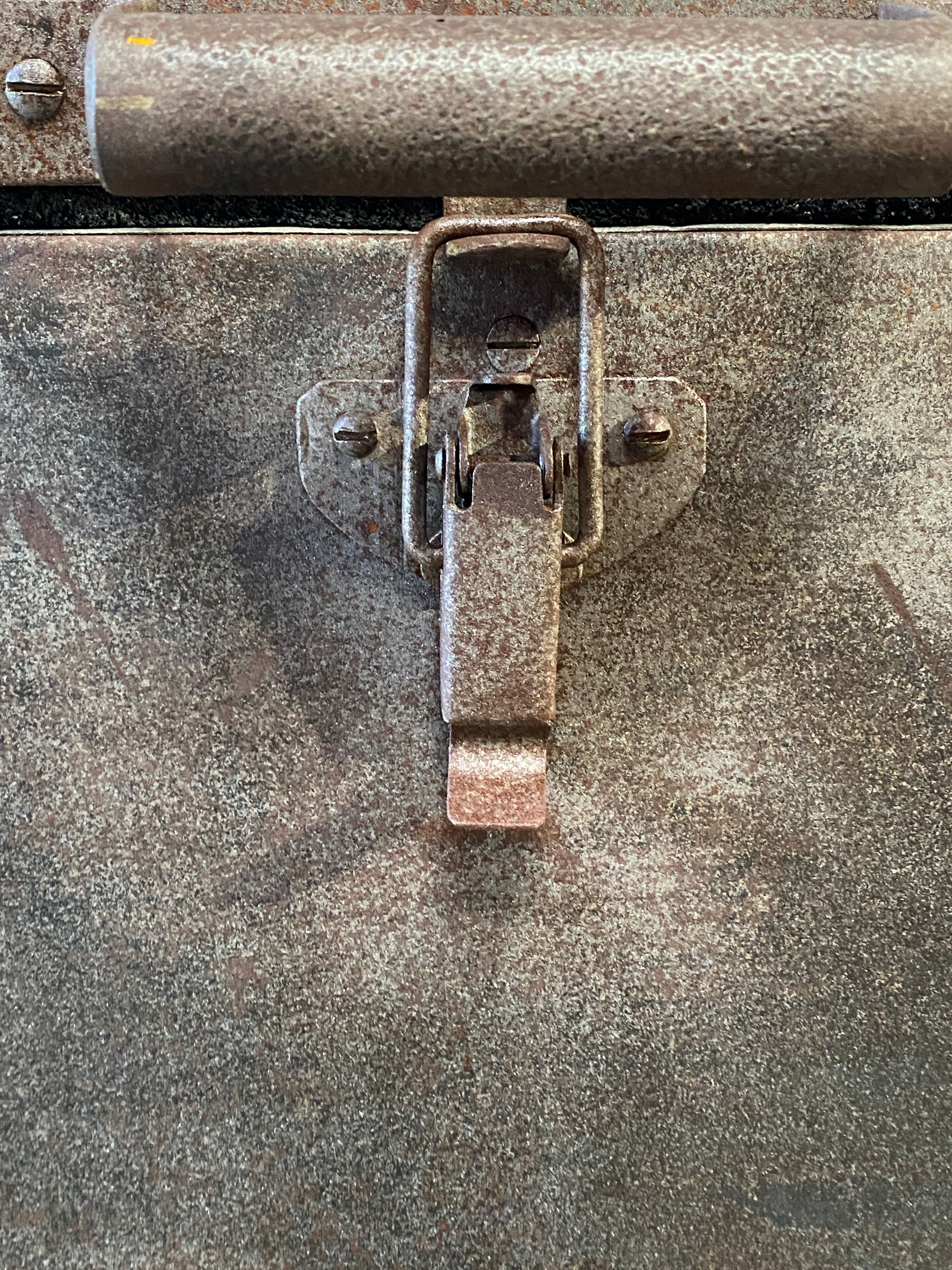 Old 1950 metal cooler