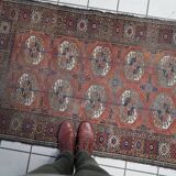 Handmade vintage Afghan Baluch rug 93cm x 164cm 1920s