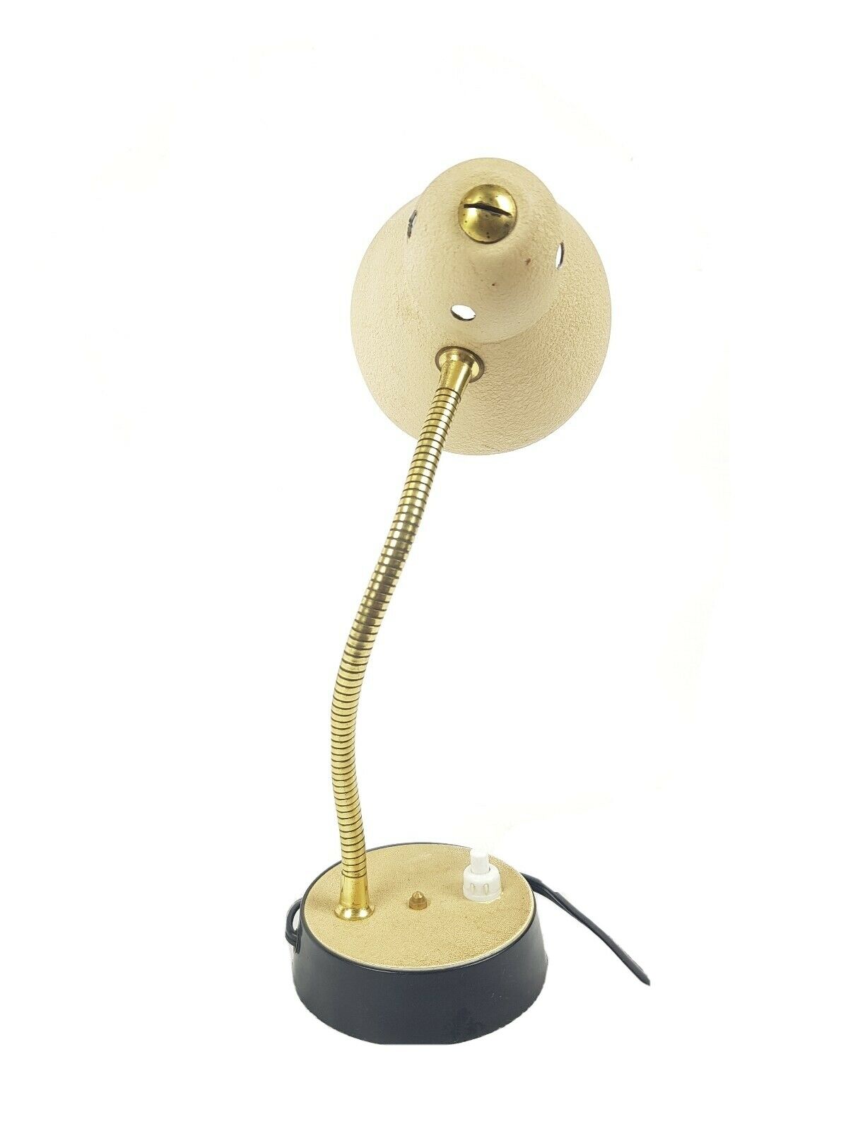 Former office lamp arm articulated in gold metal 50s