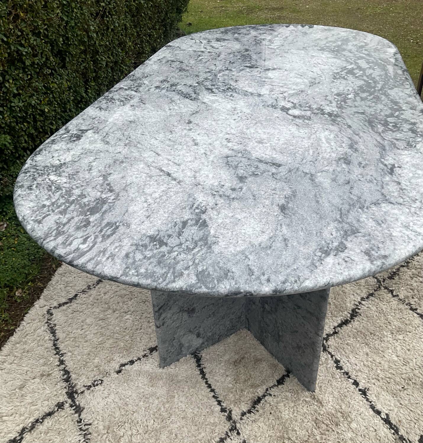 Table à manger vintage en marbre