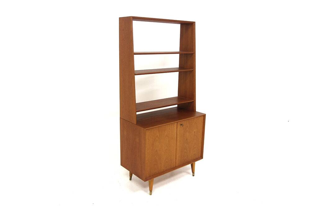 Scandinavian teak bookcase, Sweden, 1960